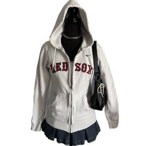 nike boston redsox fitted zipup